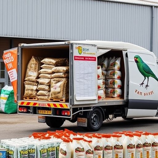 Delivery of bulk bird food supplies
