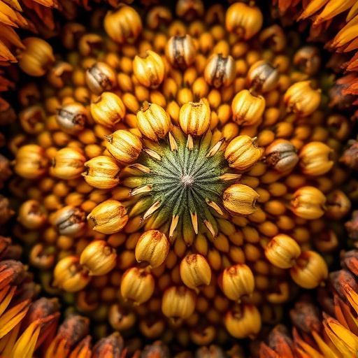 Detailed view of hulled sunflower hearts