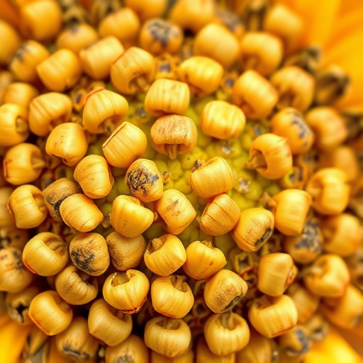 Detailed view of hulled sunflower hearts