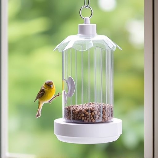 Easy-to-clean window bird feeder design