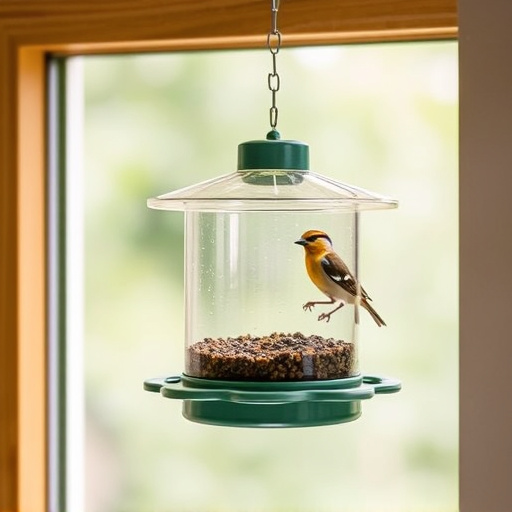 Easy-to-clean window bird feeder design