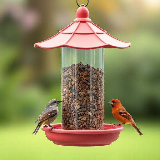 Economical bird feeder for backyard birds