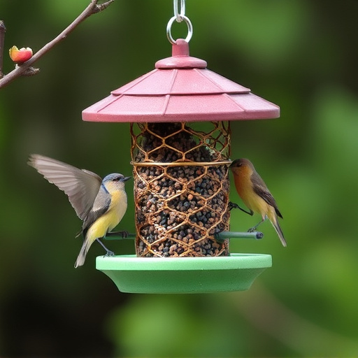 Economical bird feeder for backyard birds