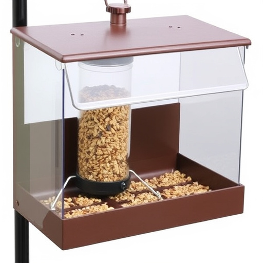 Enclosed seed feeder with drip tray