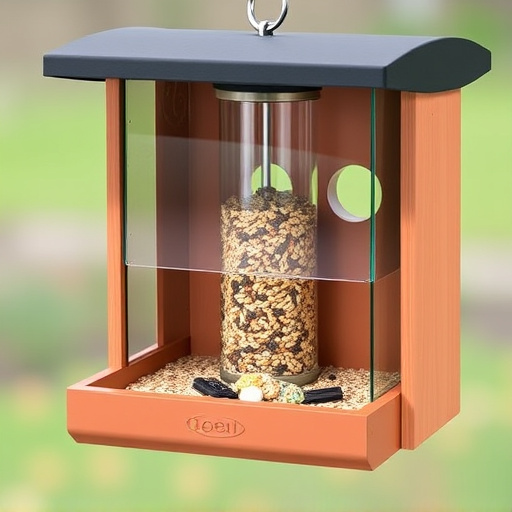 Enclosed seed feeder with drip tray