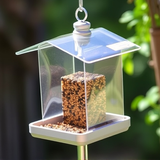Enclosed seed feeder with drip tray