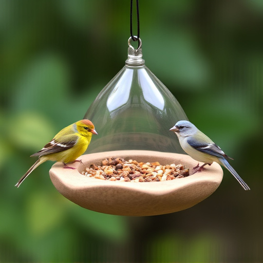 Feeding station designed for tiny birds