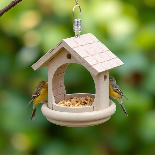 Feeding station designed for tiny birds