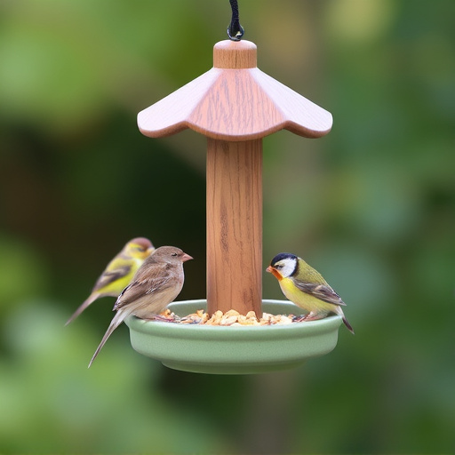 Feeding station designed for tiny birds