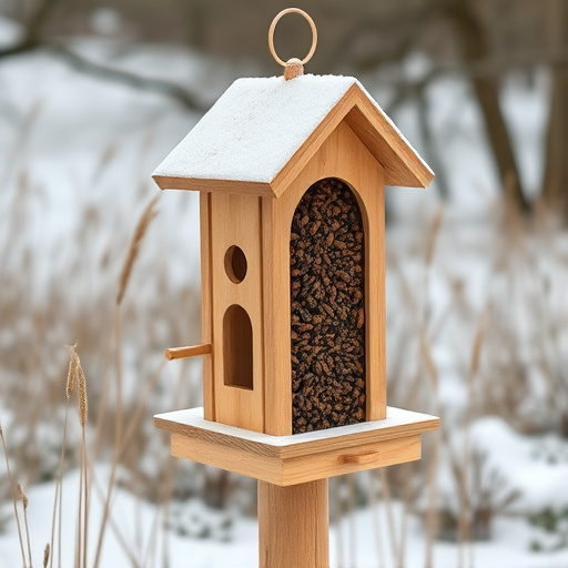 Freestanding station with seed and suet