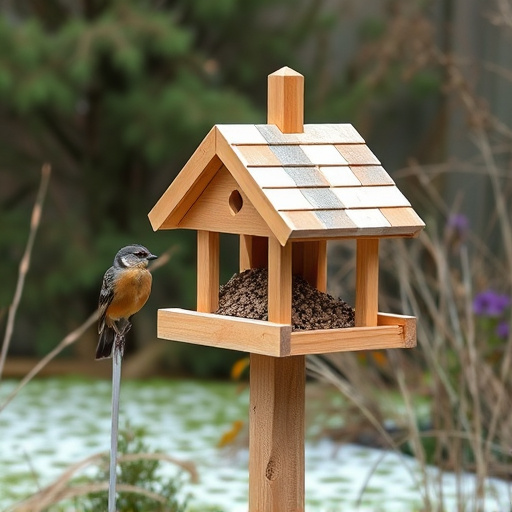 Freestanding station with seed and suet