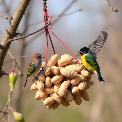 Fresh whole peanuts for wild birds
