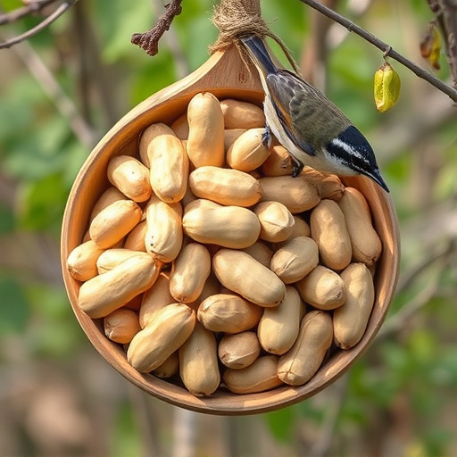 Fresh whole peanuts for wild birds