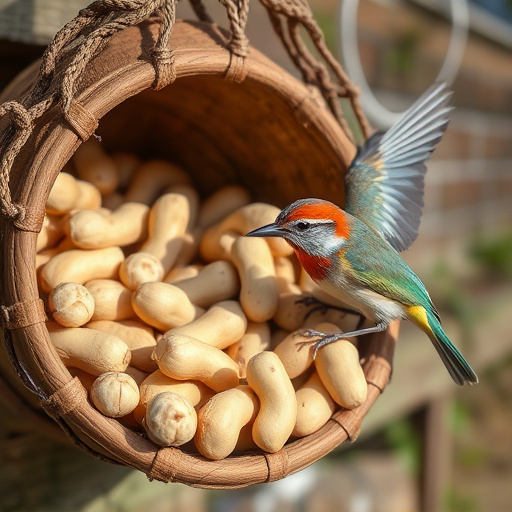 Fresh whole peanuts for wild birds