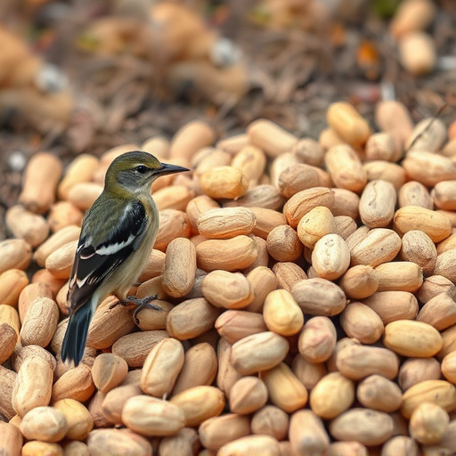 Fresh whole peanuts for wild birds