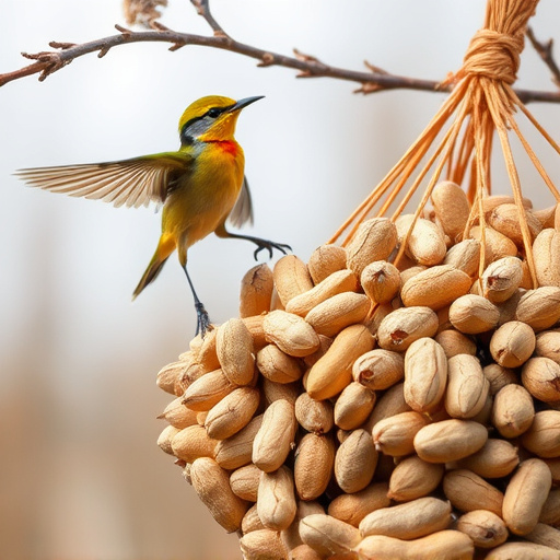 Fresh whole peanuts for wild birds