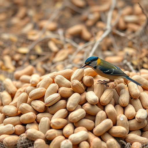 Fresh whole peanuts for wild birds