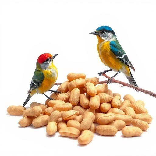 Fresh whole peanuts for wild birds