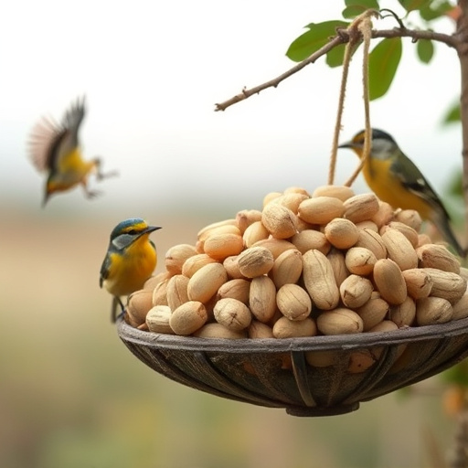 Fresh whole peanuts for wild birds