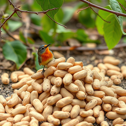 Fresh whole peanuts for wild birds