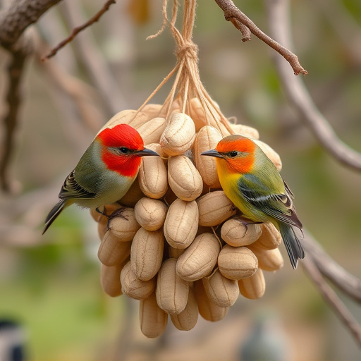 Fresh whole peanuts for wild birds