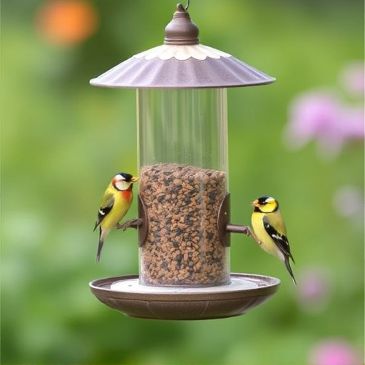 Garden feeder suited for finches, tits