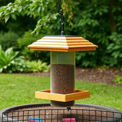 Covered Bird Ground Feeder: Rainproof Access for Year-Round Birds