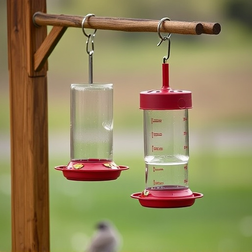 Hanging feeders attached to feeding station