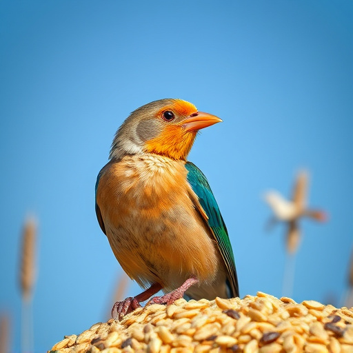Healthy bird seed without wheat content