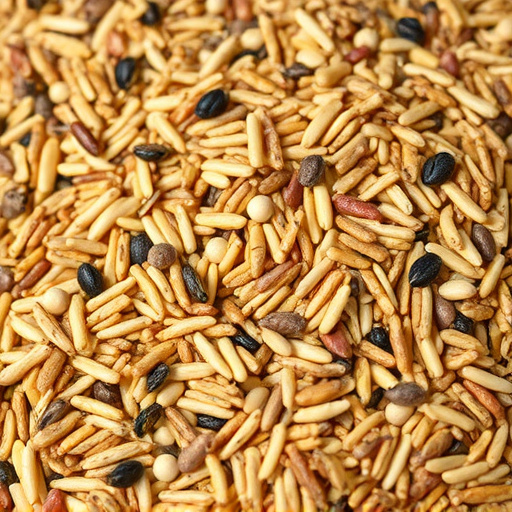 Heap of assorted bird seed mix