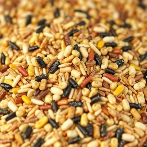 Heap of assorted bird seed mix