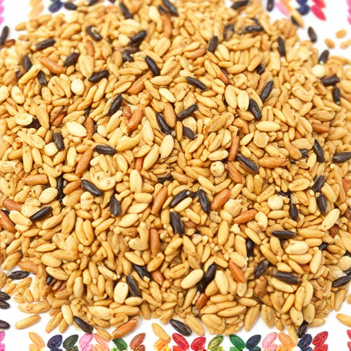 Heap of assorted bird seed mix