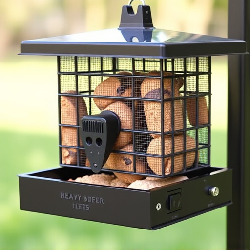 Heavy-duty feeder with locking mechanism