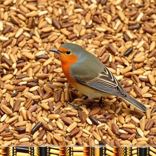 Insect-rich seed mix for UK robins