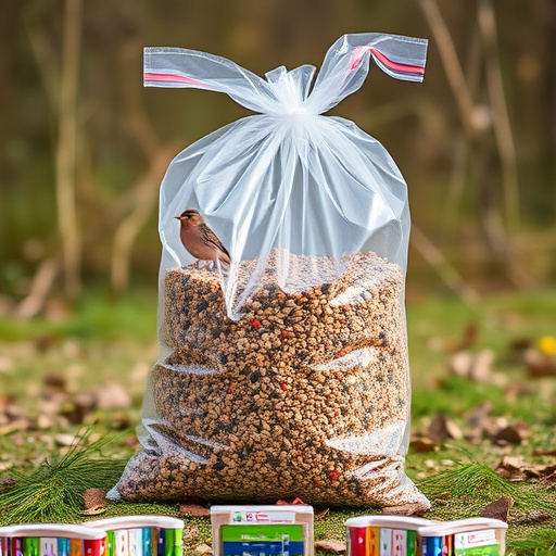 Large clear bag of wild bird seed