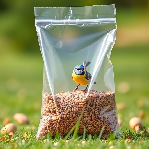 Large clear bag of wild bird seed