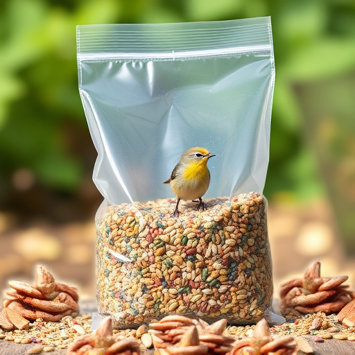 Large clear bag of wild bird seed