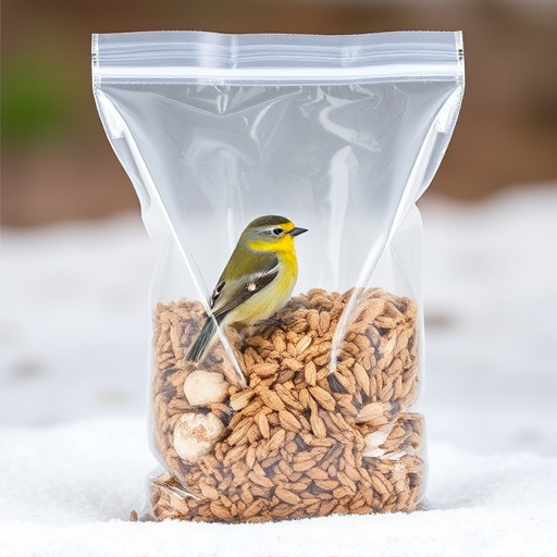 Large clear bag of wild bird seed