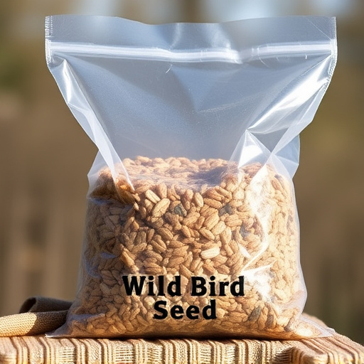 Large clear bag of wild bird seed
