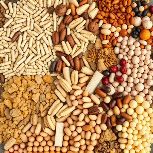 Large variety of seeds on display