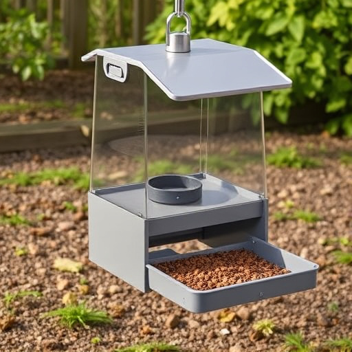 Lightweight feeder with open access tray