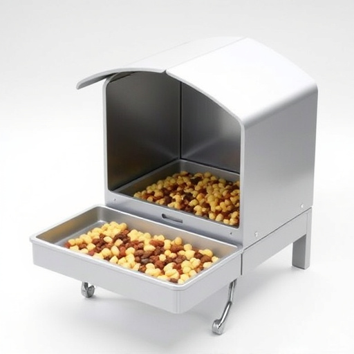 Lightweight feeder with open access tray
