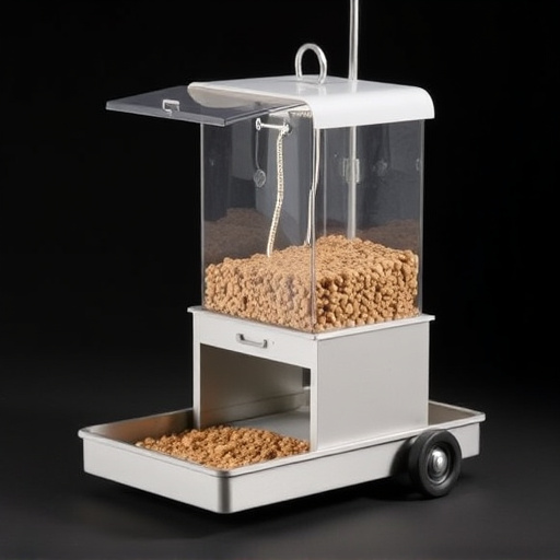 Lightweight feeder with open access tray