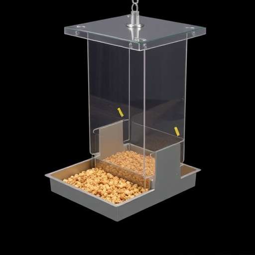 Lightweight feeder with open access tray