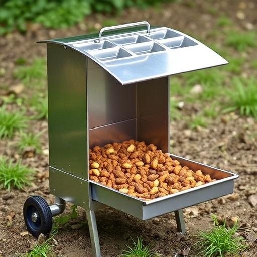 Lightweight feeder with open access tray
