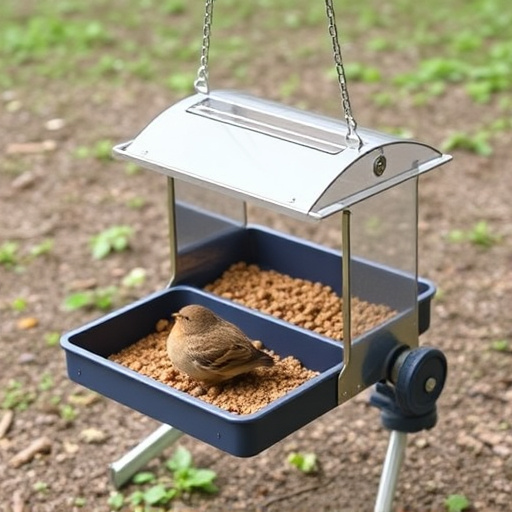 Lightweight feeder with open access tray