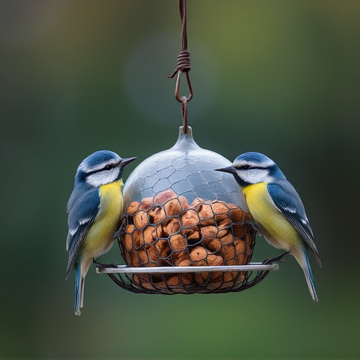 Elevate Bird Feeding Safety with Metal Fat Ball Feeder