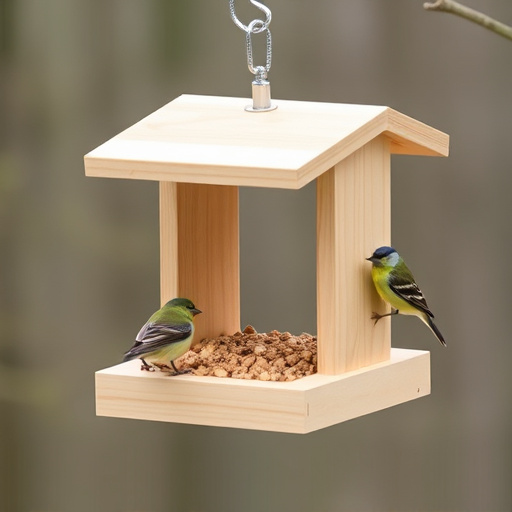 Minimalist feeding station for small birds