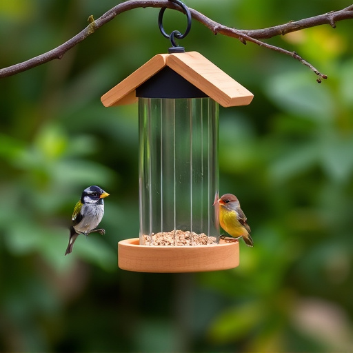 Minimalist feeding station for small birds