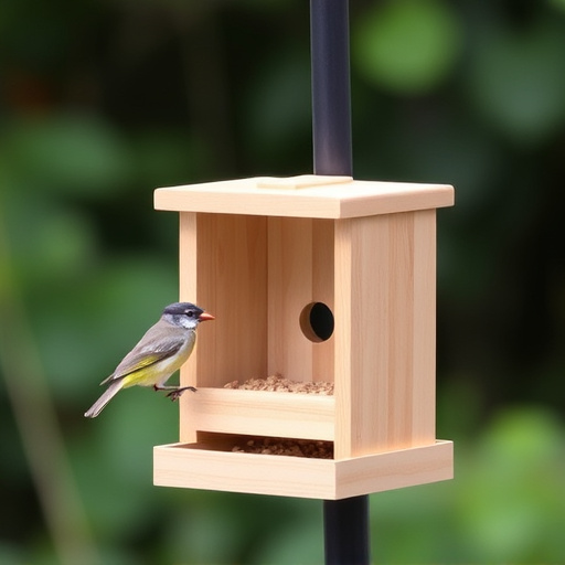 Minimalist feeding station for small birds